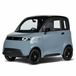 Voiture sans permis electrique grise
