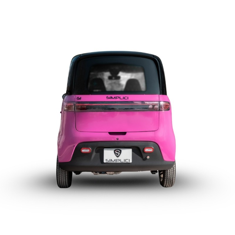 Voiture electrique sans permis rose Simplici S1