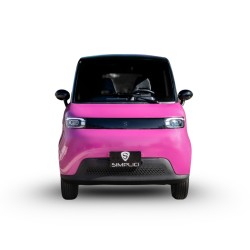 Voiture electrique sans permis rose Simplici S1