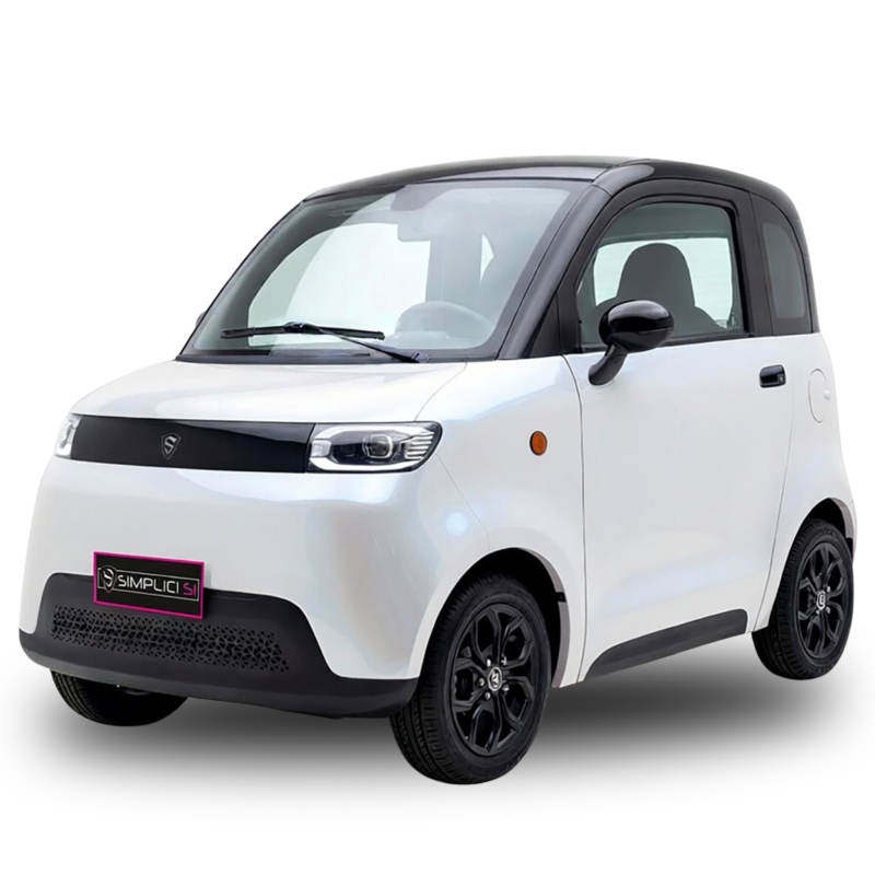Voiture électrique sans permis Simplici S1 Blanc