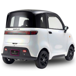 Voiture électrique sans permis Simplici S1 Blanc