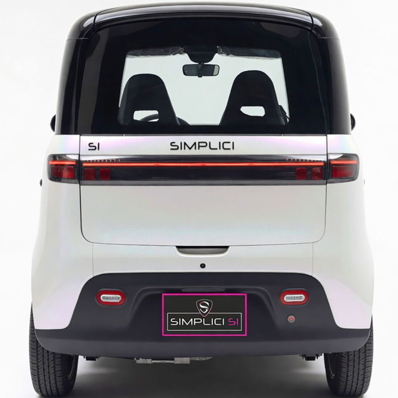 Voiture électrique sans permis Simplici S1 Blanc