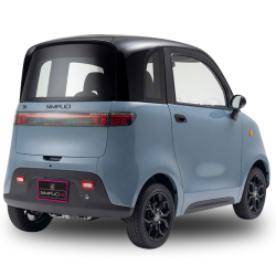 Voiture sans permis electrique grise Simplici S1
