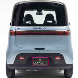 Voiture sans permis electrique grise Simplici S1