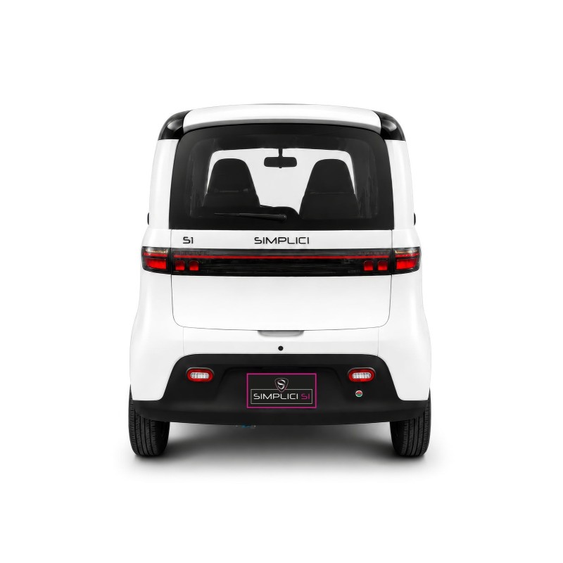 Voiture électrique sans permis Simplici S1 Blanc