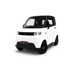 Voiture électrique sans permis Simplici S1 Blanc