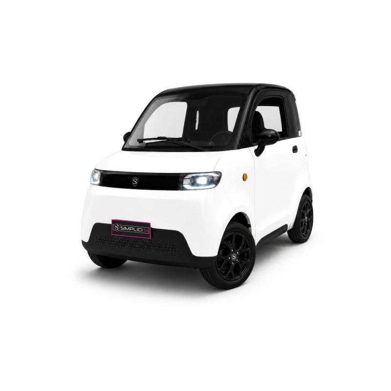 Voiture électrique sans permis Simplici S1 Blanc
